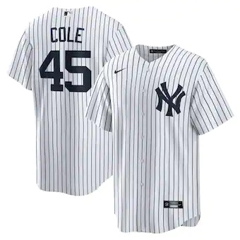 mens nike gerrit cole white new york yankees home replica p